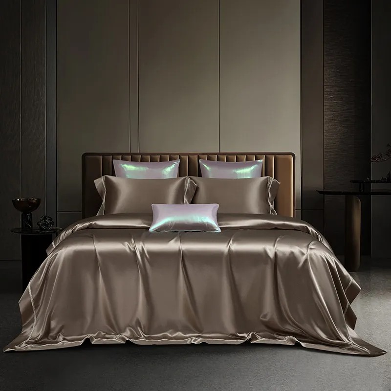 Home Textiles Premium - Mulberry Silk Premium 4 ชิ้นชุดผ้านวม Super/Cal