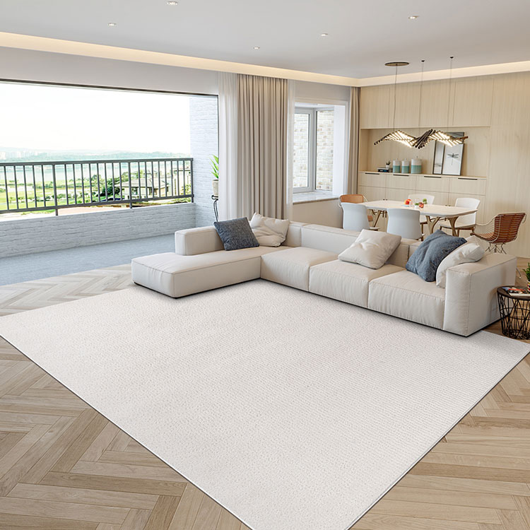 Home Textiles Manufacturer - นวัตกรรมบ้าน ผู้ผลิตพรมกระจุกของจีนในพื้นที่สต็อก พรมขนสัตว์ สีเบจ นอร์ดิก ม้วนพรมติดผนังถึงผนัง