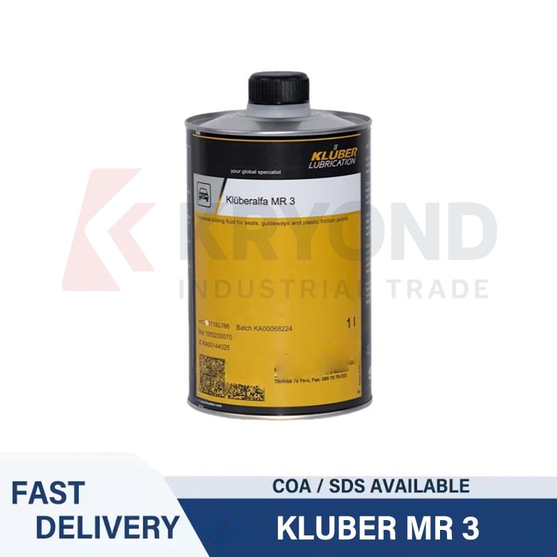 Home Textiles Manufacturer - น้ำมันหล่อลื่น KLUBER Klüberalfa MR 3 สำหรับตลับลูกปืนแกนหมุน