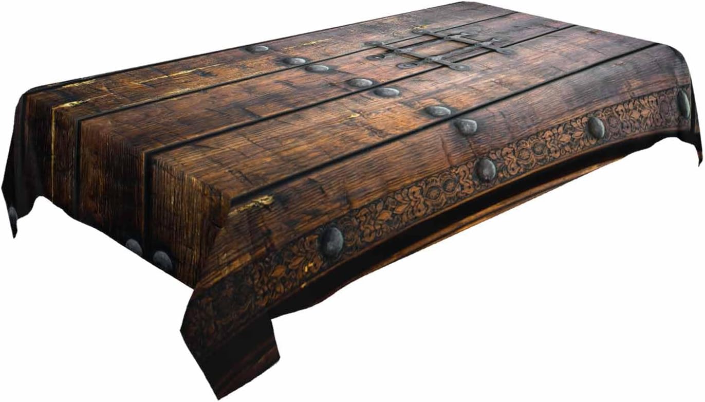 ผ้าปูโต๊ะลายประตูไม้โบราณยุคกล - Home Textiles Premium บทวิจารณ์และราคา