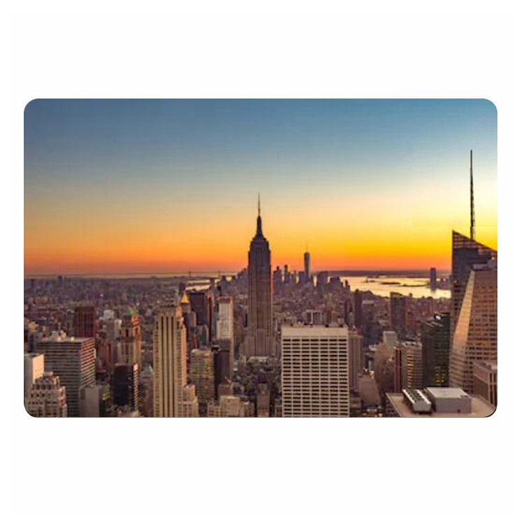 Modern New York City at Sunset - Home Textiles New York บทวิจารณ์และราคา