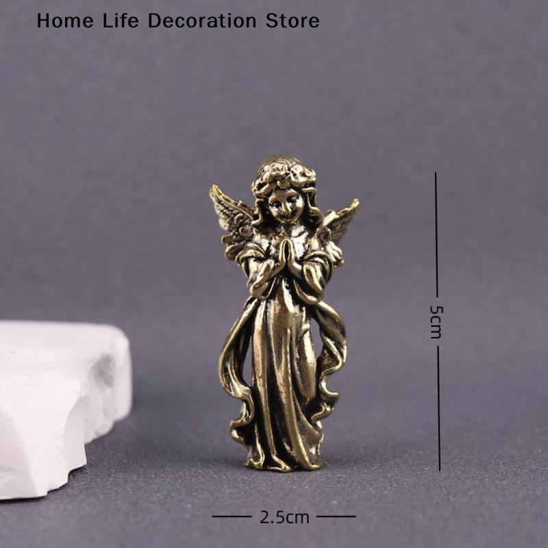 【H】รูปปั้นนางฟ้าคิวปิดหกปีกทอง - Home Textiles Products บทวิจารณ์และราคา