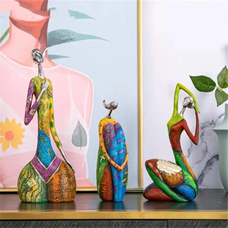 ภาพวาดผู้หญิงเรซิ่นรูปปั้นFigu - Xt Home Textiles บทวิจารณ์และราคา