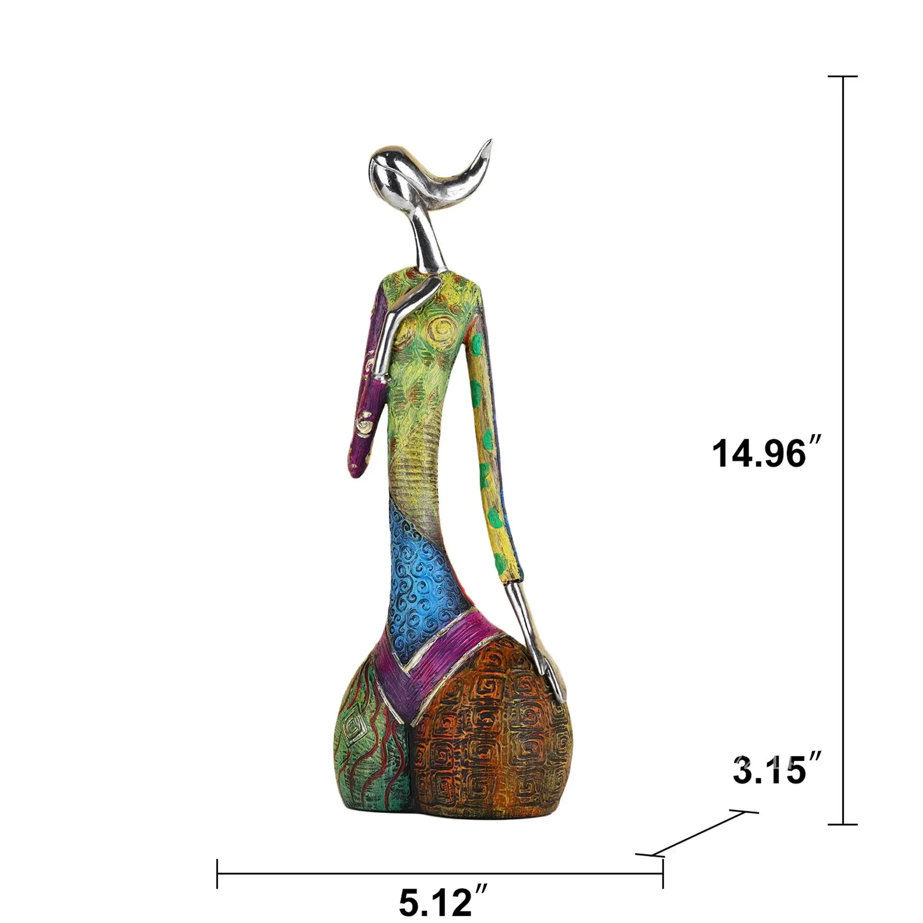 ภาพวาดผู้หญิงเรซิ่นรูปปั้นFigu - Xt Home Textiles บทวิจารณ์และราคา