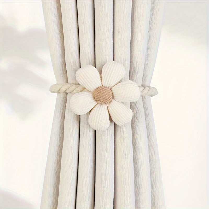 ที่รัดม่านแม่เหล็กลายดอกไม้ 1  - Xt Home Textiles บทวิจารณ์และราคา