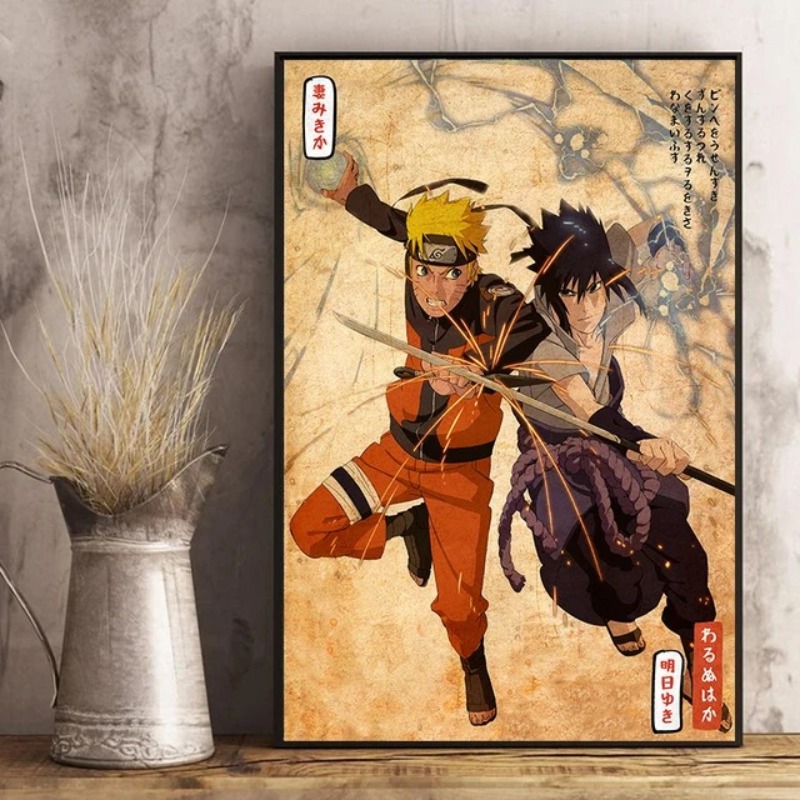 โปสเตอร์นารูโตะอะนิเมะญี่ปุ่นภ - Xt Home Textiles บทวิจารณ์และราคา