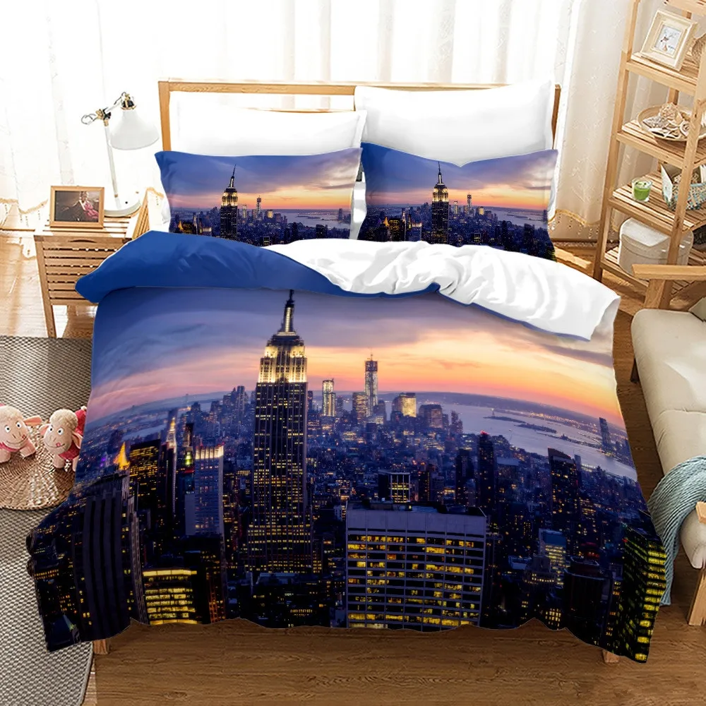 New York City Night View ชุดเค - Home Textiles New York บทวิจารณ์และราคา