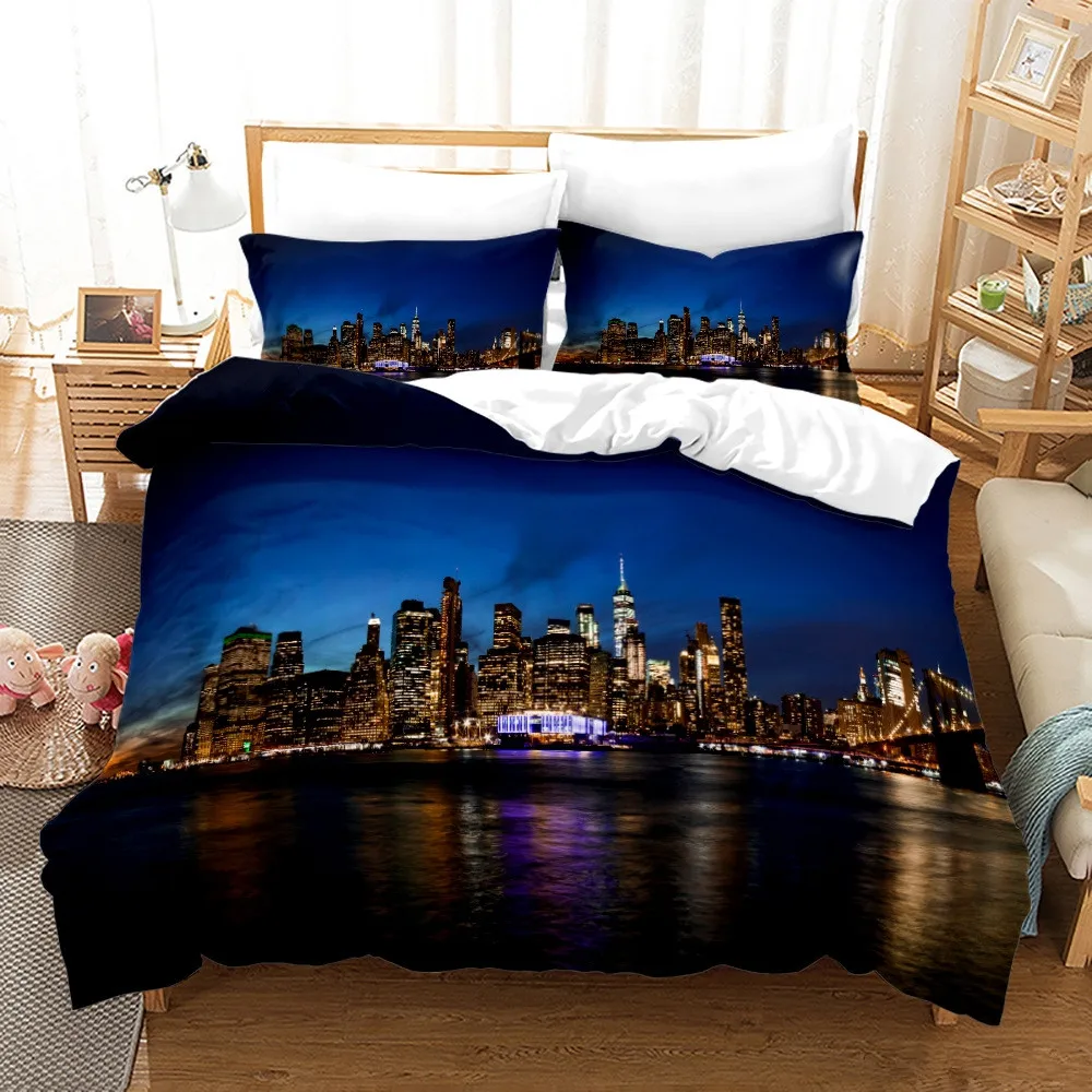 New York City Night View ชุดเค - Home Textiles New York บทวิจารณ์และราคา