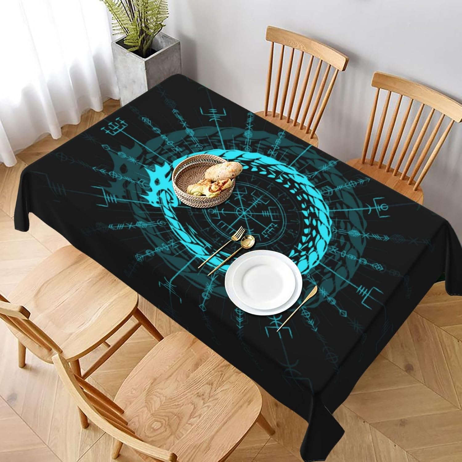 ผ้าปูโต๊ะลายมังกรไวกิ้ง, ผ้าคล - Home Textiles Premium บทวิจารณ์และราคา