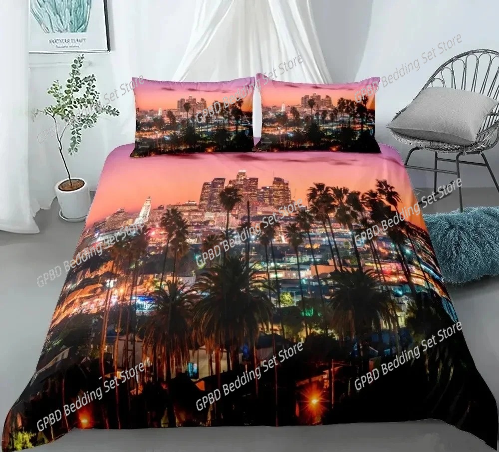 ชุดเครื่องนอนลายวิวกลางคืนของน - Home Textiles New York บทวิจารณ์และราคา