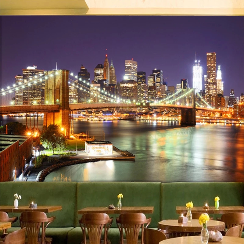 ภาพจิตรกรรมฝาผนัง 3D แบบปรับแต - Home Textiles New York บทวิจารณ์และราคา
